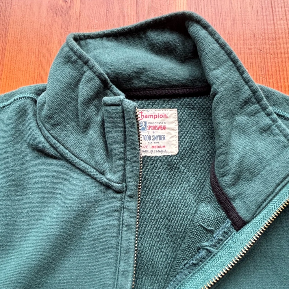 Todd Snyder Men’s Champion 1/4 Zip Sweatshirt